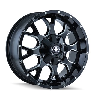 Mayhem | WARRIOR 17x9.0 ET-12 - Gloss Black Milled