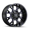 Mayhem | WARRIOR 18x9.0 ET18 - Gloss Black Milled Prism Blue
