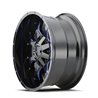 Mayhem | WARRIOR 18x9.0 ET18 - Gloss Black Milled Prism Blue