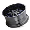 Mayhem | WARRIOR 18x9.0 ET18 - Gloss Black Milled Prism Blue