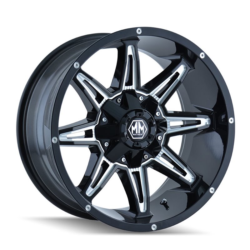 Mayhem | RAMPAGE 18x9.0 ET-12 - Gloss Black Milled