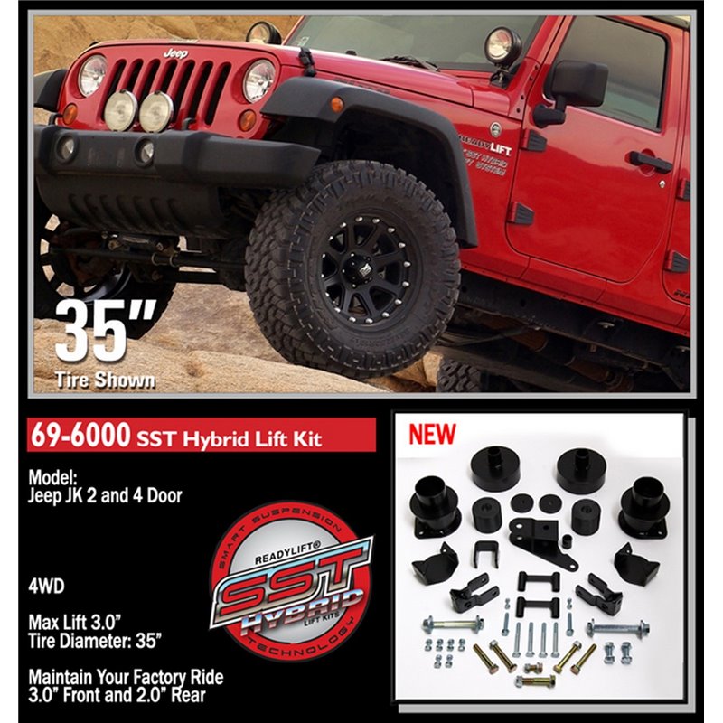 ReadyLIFT | SST® Lift Kit - Wrangler (JK) 3.6L / 3.8L 2007-2017