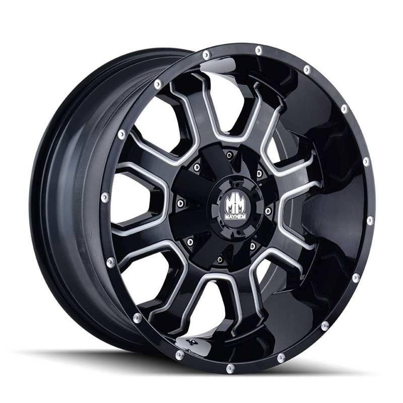 Mayhem | FIERCE 17x9.0 ET18 - Gloss Black Milled