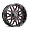 Mayhem | COGENT 20x9.0 ET0 - Gloss Black Milled Prism Red