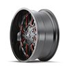 Mayhem | COGENT 20x9.0 ET0 - Gloss Black Milled Prism Red