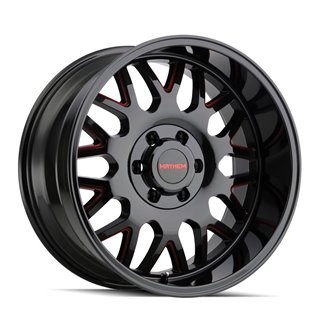 Mayhem | TRIPWIRE 20x10.0 ET-19 - Gloss Black Milled Prism Red