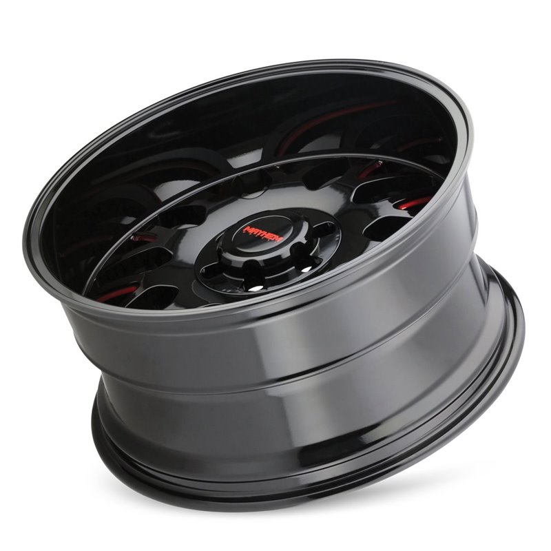 Mayhem | TRIPWIRE 20x9.0 ET0 - Gloss Black Milled Prism Red