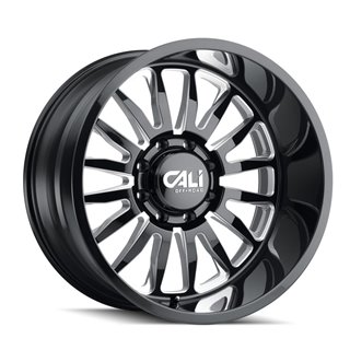 CALI Off-Road | SUMMIT 24x14.0 ET-76 - Gloss Black Milled