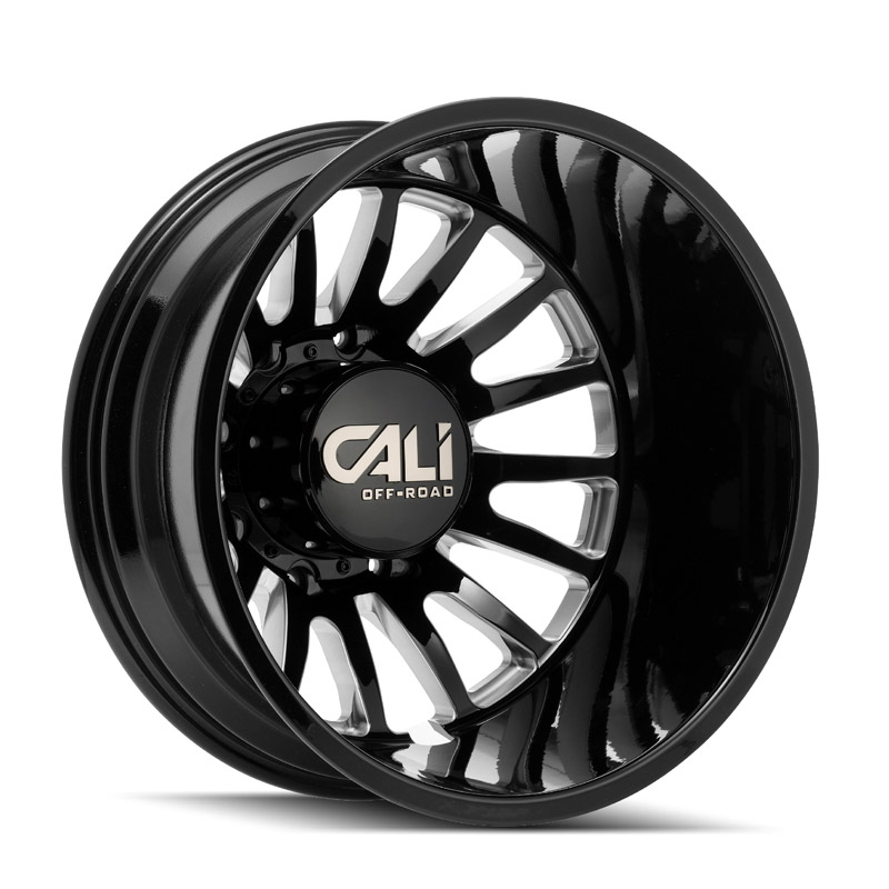 CALI Off-Road | SUMMIT DUALLY 20x8.25 ET-232 - Gloss Black Milled