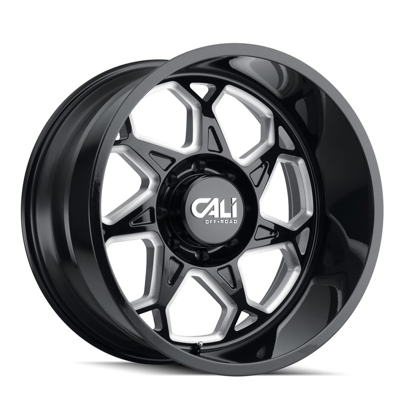 CALI Off-Road | SEVENFOLD 20x12.0 ET-51 - Gloss Black Milled