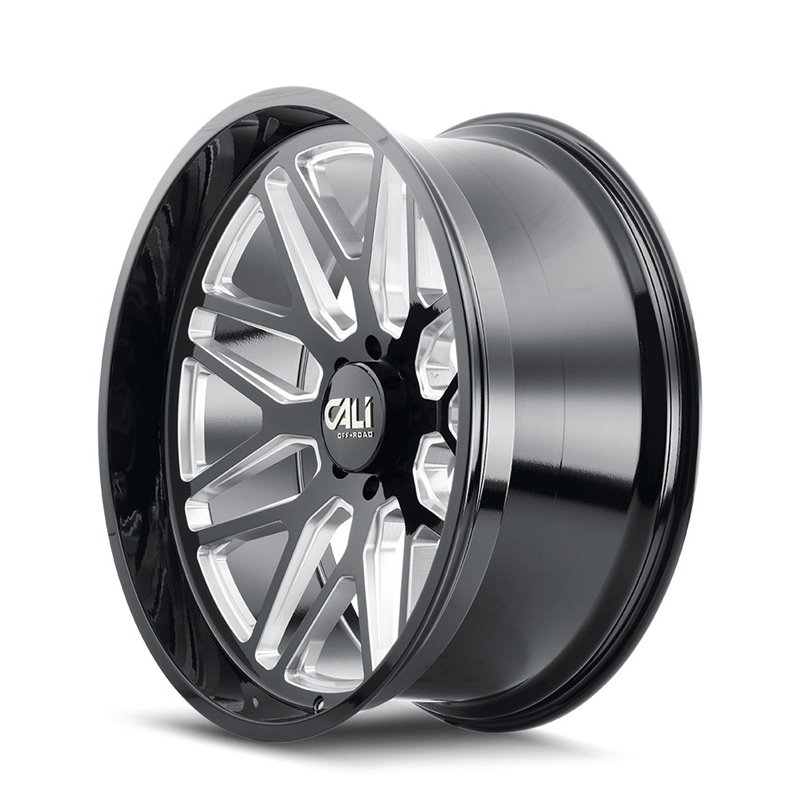 CALI Off-Road | INVADER 22x12.0 ET-51 - Gloss Black Milled