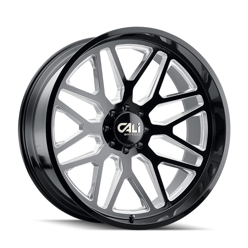 CALI Off-Road | INVADER 24x14.0 ET-76 - Gloss Black Milled