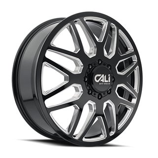 CALI Off-Road | INVADER DUALLY 24x8.25 ET-232 - Gloss Black Milled