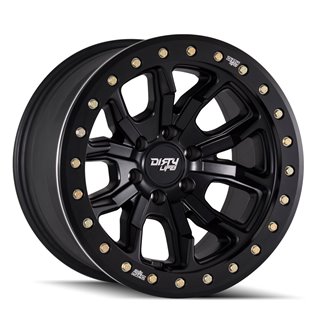 Dirty Life | DT-1 20x9.0 ET12 - Satin Black