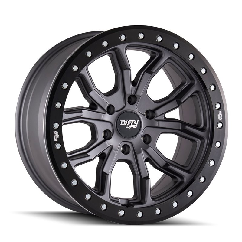 Dirty Life | DT-1 17x9.0 ET-38 - Satin Gunmetal