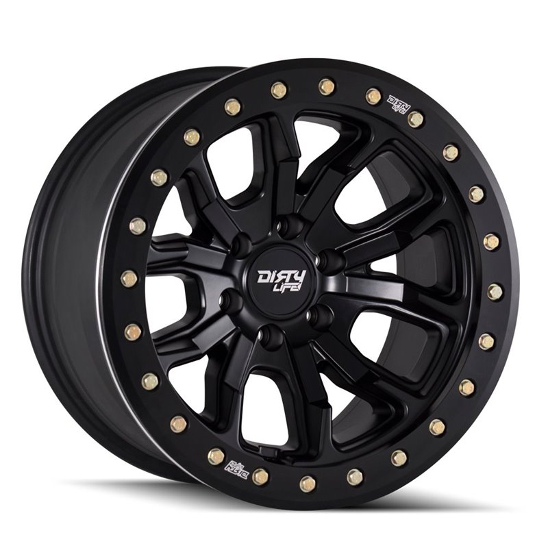 Dirty Life | DT-1 17x9.0 ET-12 - Satin Black