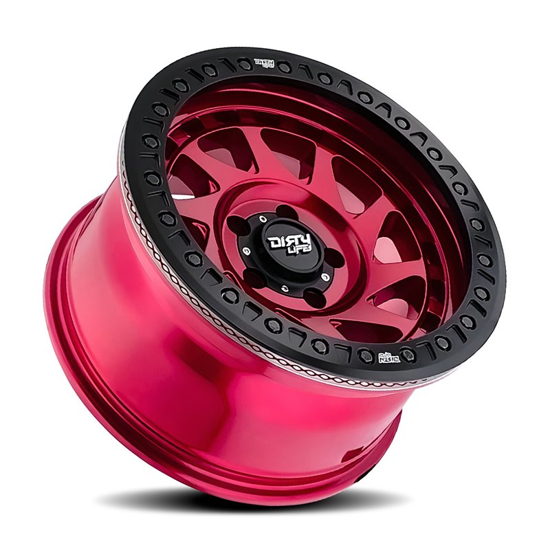 Dirty Life | ENIGMA RACE 17x9.0 ET-12 - Gloss Crimson Candy Red