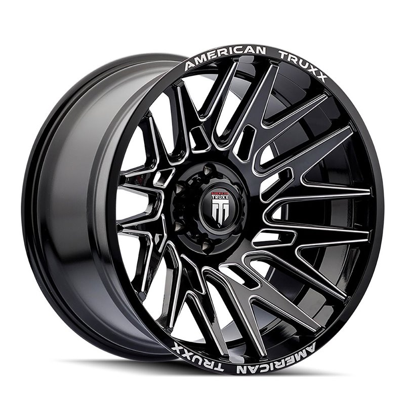 American Truxx | EVOLUTION 22x12.0 ET-44 - Gloss Black Milled