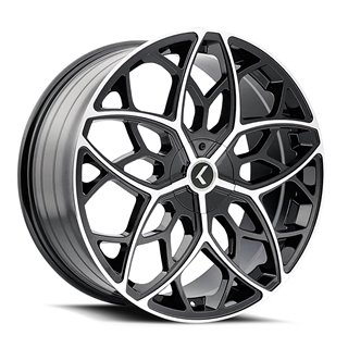 KRAZE | RICOCHET 22x8.5 ET38 - Gloss Black Machined