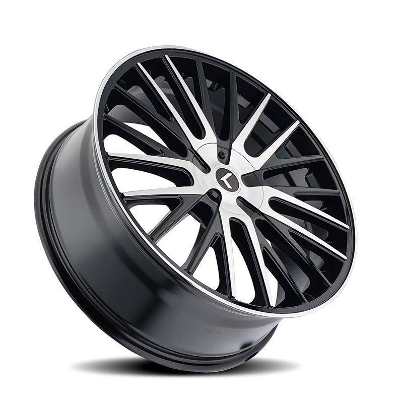 KRAZE | DOUBLE DOWN 22x8.5 ET38 - Gloss Black Machined