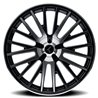 KRAZE | DOUBLE DOWN 22x8.5 ET38 - Gloss Black Machined