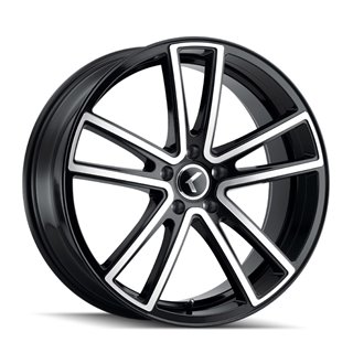 KRAZE | LUSSO 22x8.5 ET38 - Gloss Black Machined