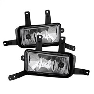 SPYDER | OEM Fog Lights W/Chrome trim Cover and Switch - Clear - Suburban / Tahoe 5.3L / 6.2L 2015-2018