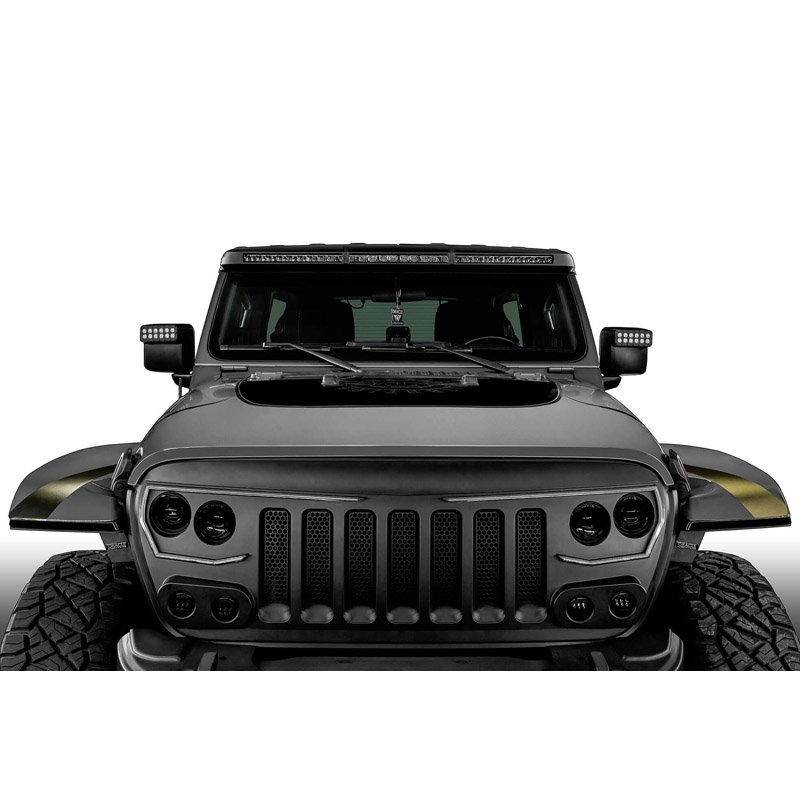 Oracle | Integrated Windshield Roof LED Light Bar System for Wrangler JL / Gladiator JT