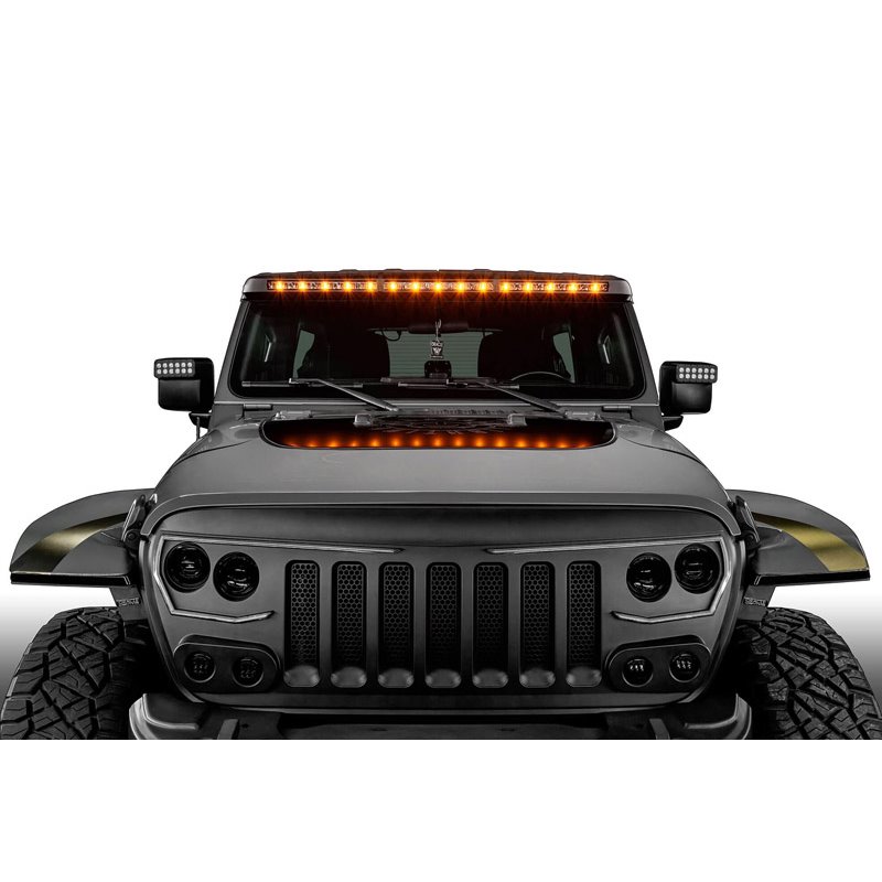 Oracle | Integrated Windshield Roof LED Light Bar System for Wrangler JL / Gladiator JT
