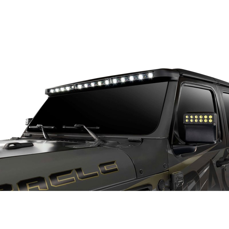 Oracle | Integrated Windshield Roof LED Light Bar System for Wrangler JL / Gladiator JT