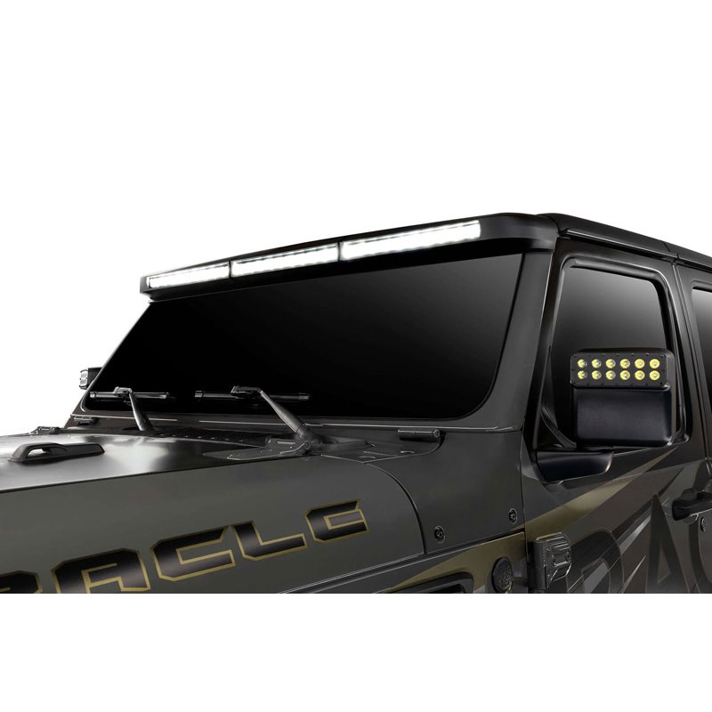 Oracle | Integrated Windshield Roof LED Light Bar System for Wrangler JL / Gladiator JT