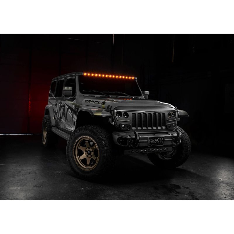 Oracle | Integrated Windshield Roof LED Light Bar System for Wrangler JL / Gladiator JT