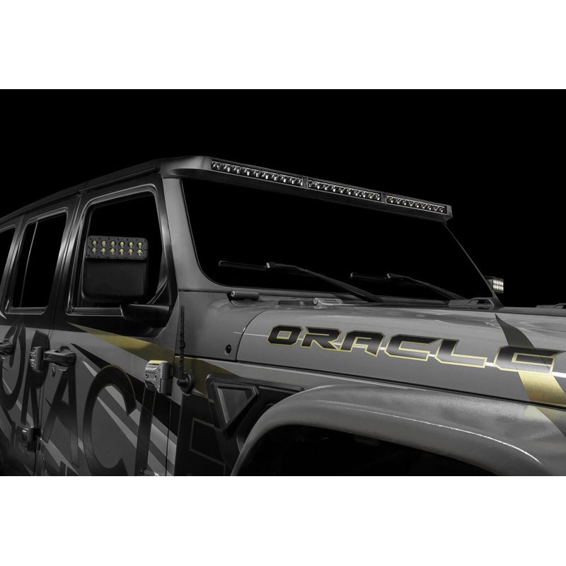 Oracle | Integrated Windshield Roof LED Light Bar System for Wrangler JL / Gladiator JT