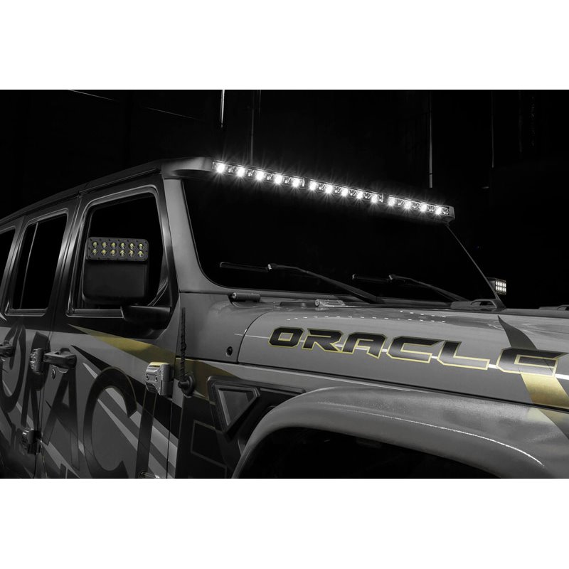 Oracle | Integrated Windshield Roof LED Light Bar System for Wrangler JL / Gladiator JT