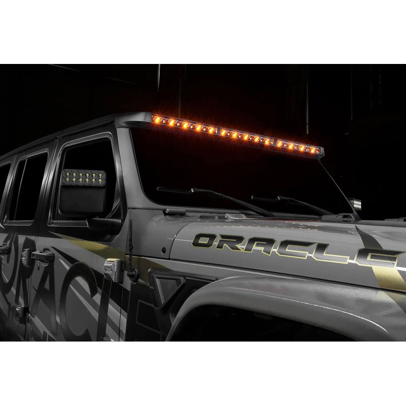 Oracle | Integrated Windshield Roof LED Light Bar System for Wrangler JL / Gladiator JT