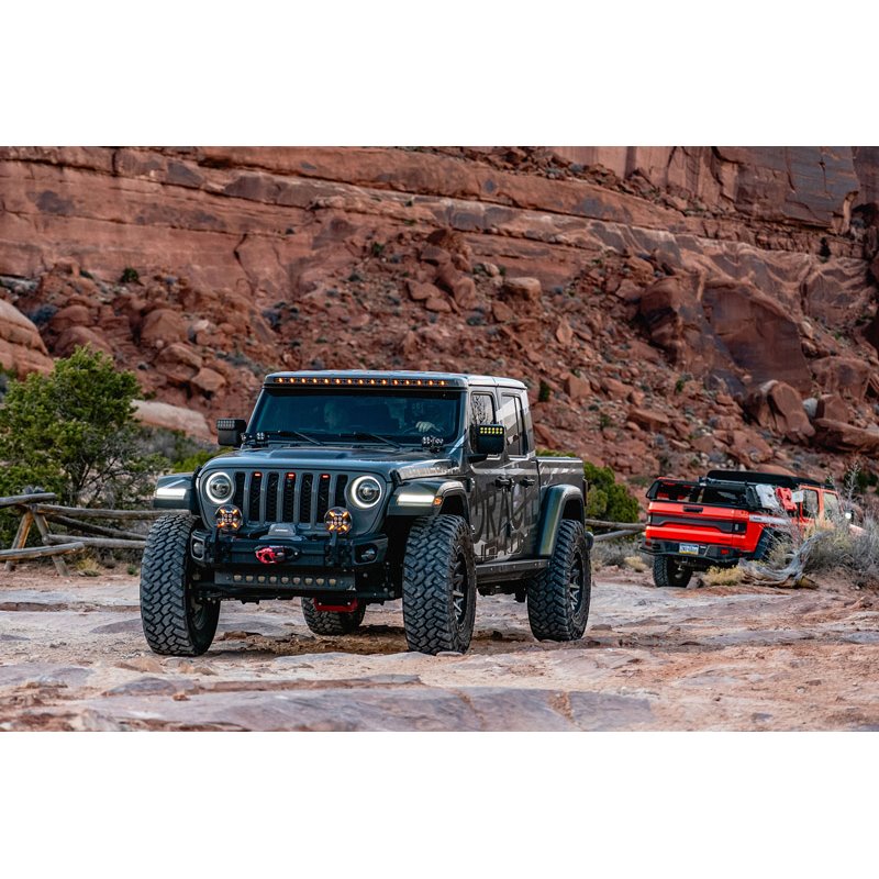 Oracle | Integrated Windshield Roof LED Light Bar System for Wrangler JL / Gladiator JT