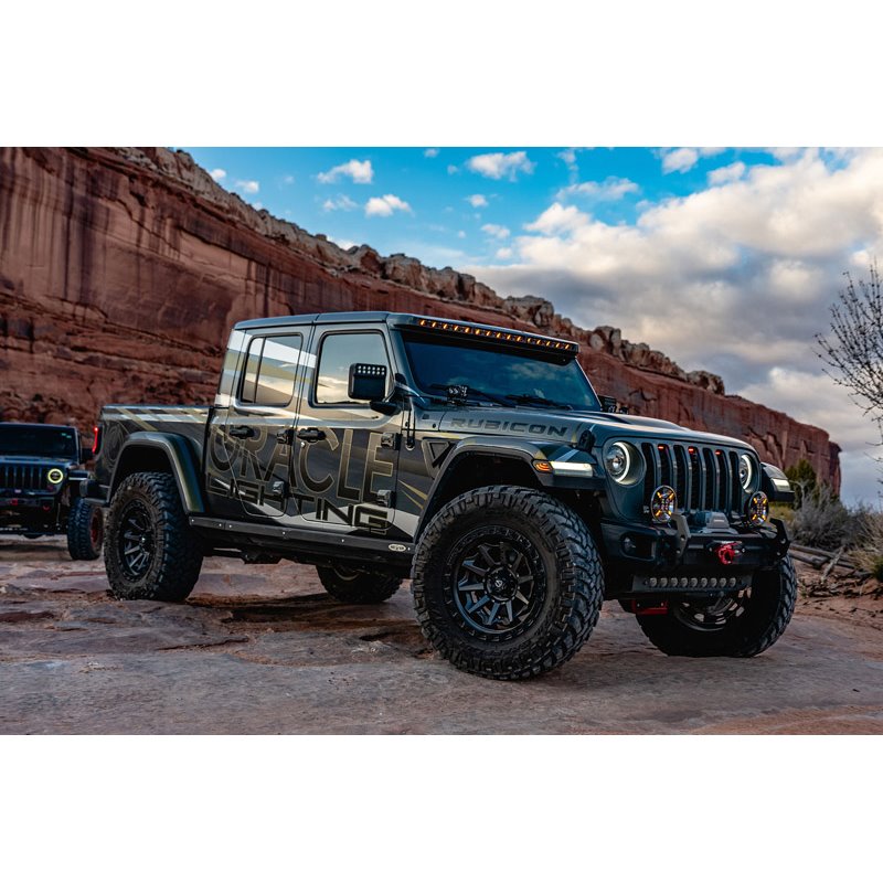 Oracle | Integrated Windshield Roof LED Light Bar System for Wrangler JL / Gladiator JT