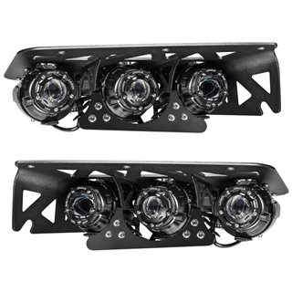 Oracle | 2021-2024 Ford Bronco Off Road LASER + LED Fog Light Kit for Steel Bumper - Bronco 2.3T / 2.7T / 3.0T 2021-2024