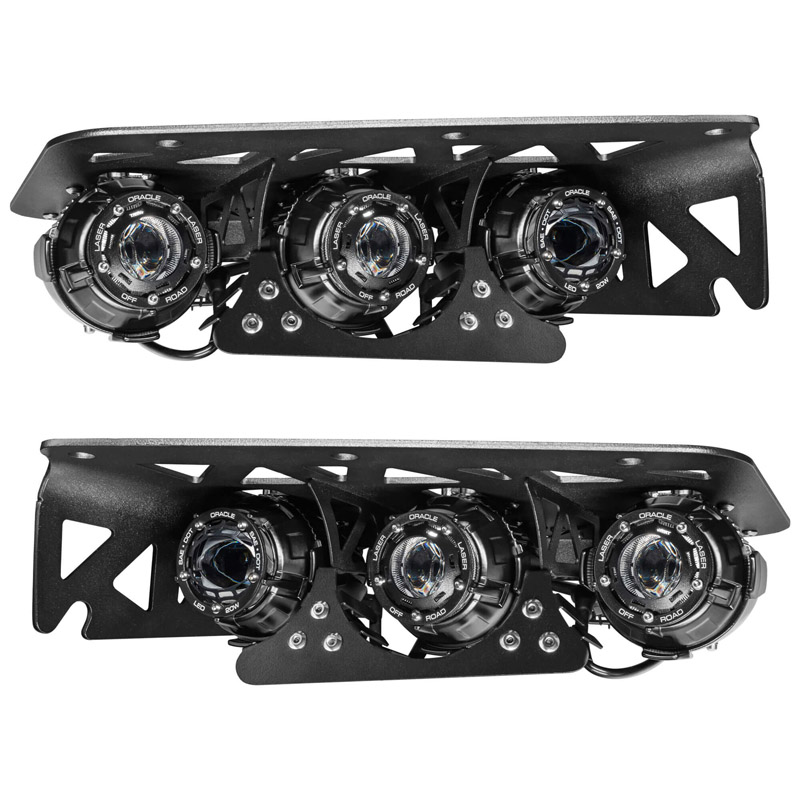 Oracle | 2021-2024 Ford Bronco Off Road LASER + LED Fog Light Kit for Steel Bumper - Bronco 2.3T / 2.7T / 3.0T 2021-2024