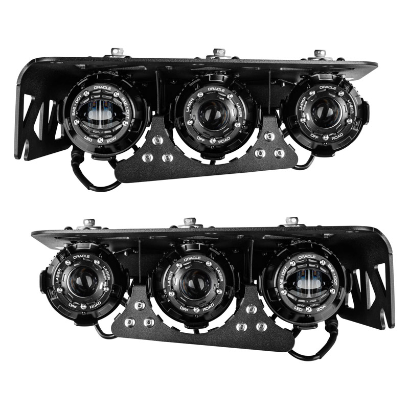 Oracle | 2021-2024 Ford Bronco Off Road LASER + LED Fog Light Kit for Steel Bumper - Bronco 2.3T / 2.7T / 3.0T 2021-2024