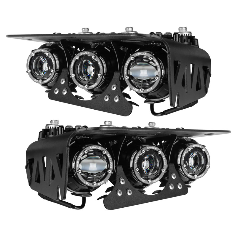 Oracle | 2021-2024 Ford Bronco Off Road LASER + LED Fog Light Kit for Steel Bumper - Bronco 2.3T / 2.7T / 3.0T 2021-2024