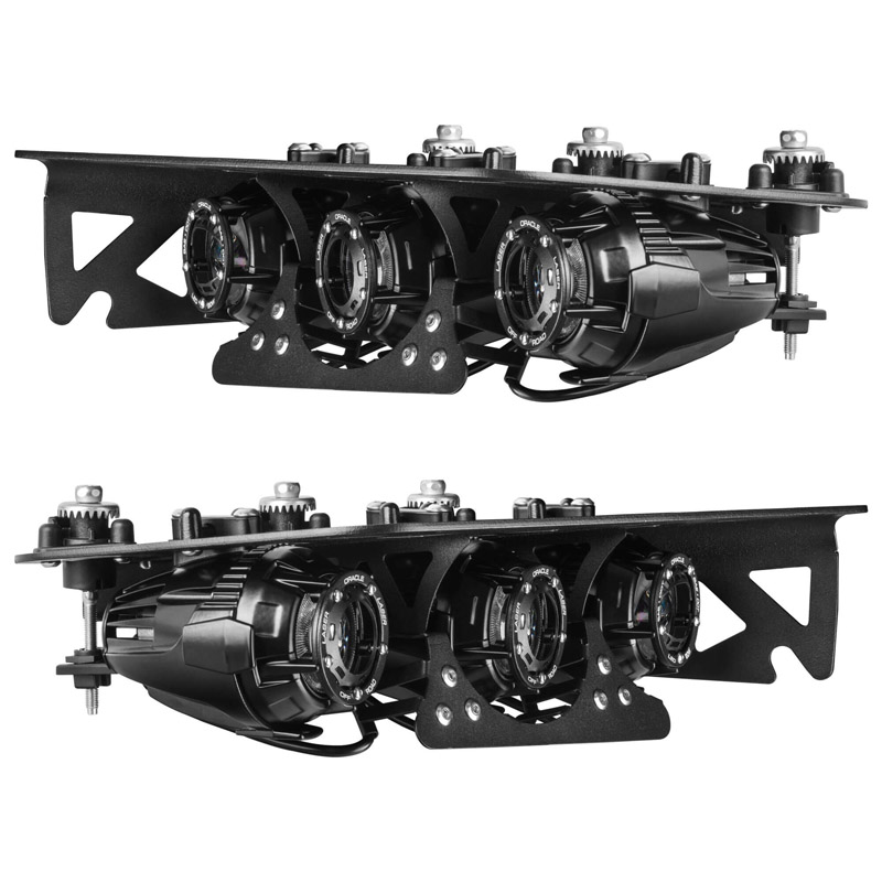 Oracle | 2021-2024 Ford Bronco Off Road LASER + LED Fog Light Kit for Steel Bumper - Bronco 2.3T / 2.7T / 3.0T 2021-2024