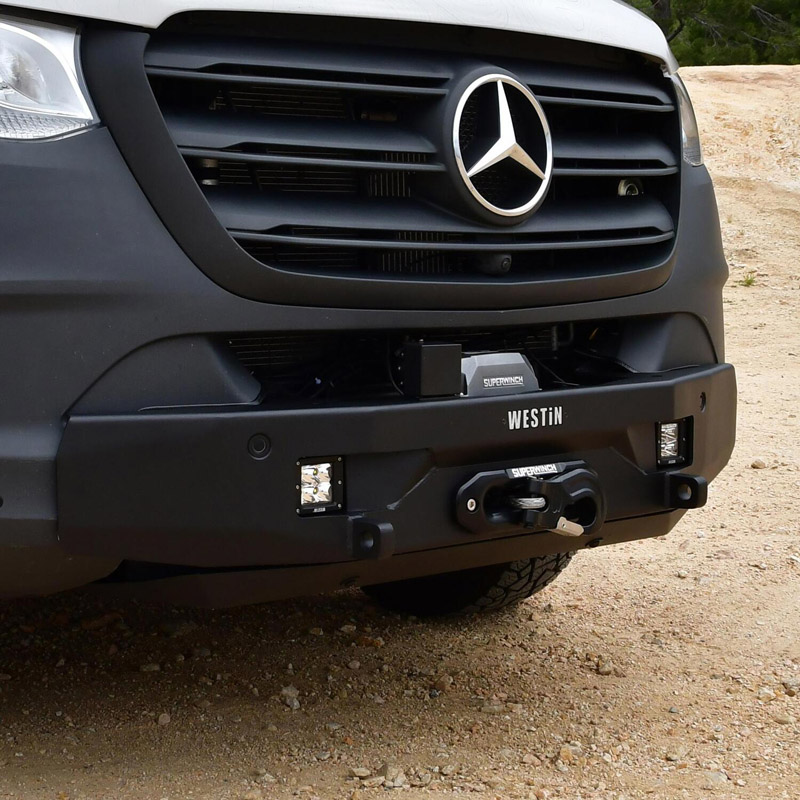 Westin | Pro-Series Mid Width Front Bumper - Sprinter 1500 / Sprinter 2500 / Sprinter 3500 / Sprinter 3500XD 2019-2024