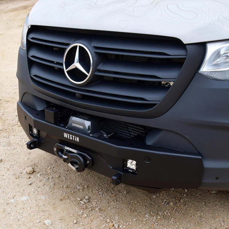 Westin | Pro-Series Mid Width Front Bumper - Sprinter 1500 / Sprinter 2500 / Sprinter 3500 / Sprinter 3500XD 2019-2024