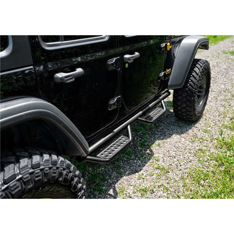 N-FAB | Nerf Step RS - Full Length (2 Steps) - Wrangler (JK) / Wrangler (JL) 3.6L / 3.8L 2007-2018