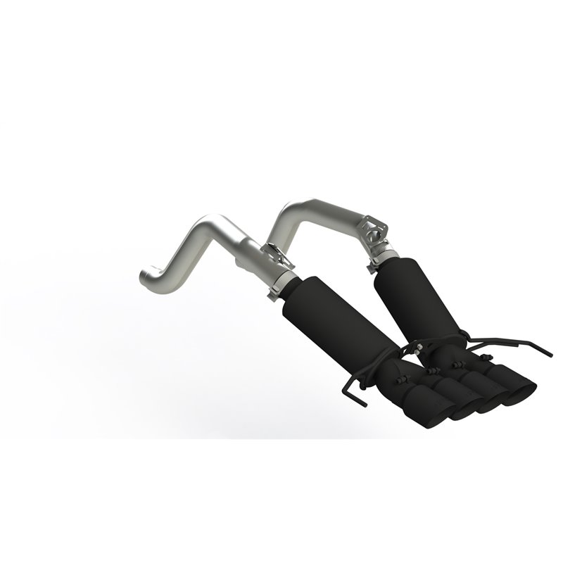 MBRP | Dual Muffler Axle Back Quad Dual BLACK - Corvette 6.2L 2014-2019