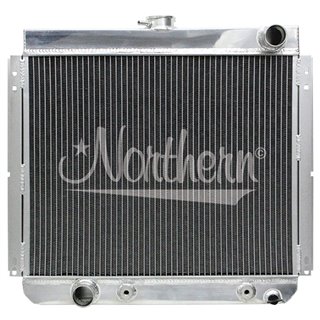 Northern | Muscle Car Radiator - 19 3/4 x 21 7/8 x 2 1/2 - Outlet Driver Side - Mustang 1967-1970