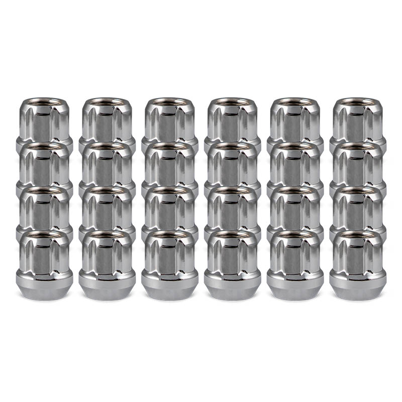 RHI | Lug Nuts (24) - Open End, Spline - Zinc - 14x1.5 X 25mm (1.00")