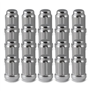 RHI | Lug Nuts (20) - Closed End, Spline - Chrome - 12x1.5 X 35mm (1.38")