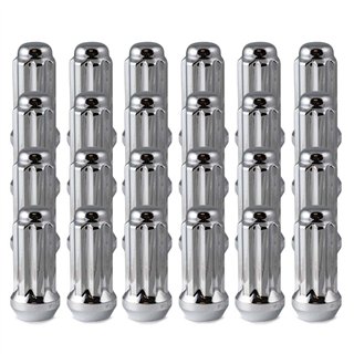 RHI | Lug Nuts (24) - Closed End (Long), Spline - Chrome - 14x1.5 X 50mm (2.00")
